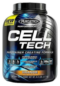 Muscletech - cell tech - hardgainer creatine formula - 6 lbs - 2700 g