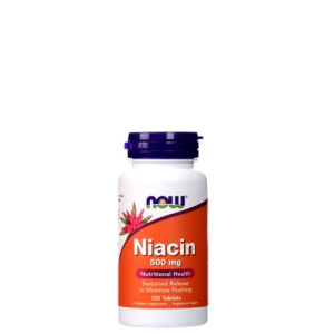 Now - niacin 500 mg - vitamin b3 sustained release - 100 tabletta