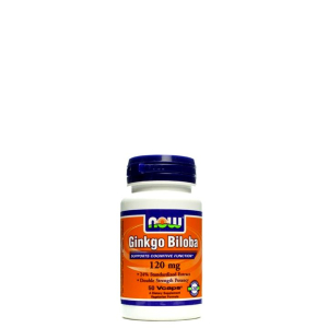 Now - ginkgo biloba 120 mg - supports cognitive function - 50 kapszula