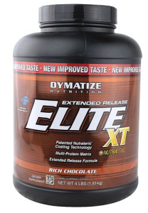 Dymatize - elite xt - extended release - new improved taste - 4 lbs - 1814 g (hg)