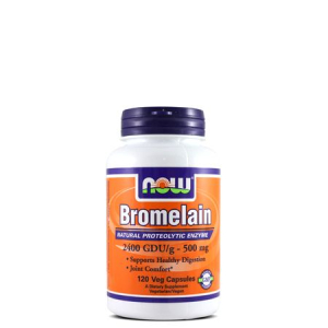 Now - bromelain - natural enzyme - 500 mg - 120 kapszula