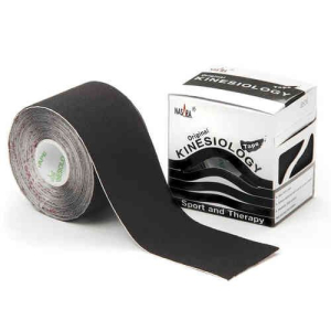Nasara - original kinesiology tape - 5 cm x 500 cm - fekete (hg)