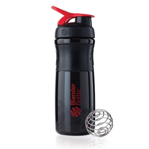 Blender bottle - sportmixer shaker - black/red - 760 ml