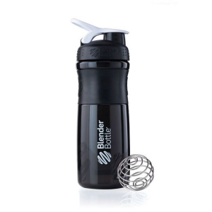 Blender bottle - sportmixer shaker - black/white - 760 ml