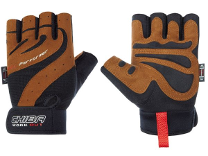 Chiba gloves - gel performer - black/brown