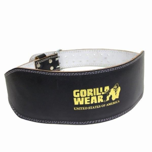 Gorilla wear - full leather padded belt - bőr súlyemelő öv