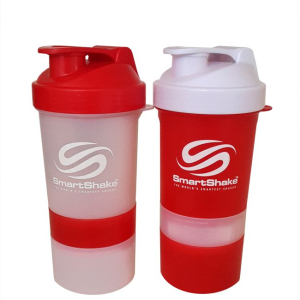 Smartshake - shaker duo - red/white, white/red - 20 oz - 600 ml