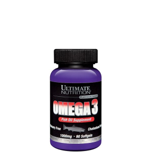 Ultimate nutrition - omega 3 - fish oil supplement - 90 kapszula