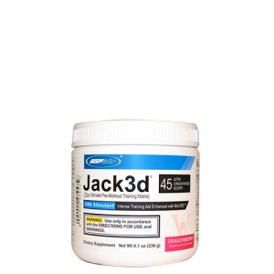 Usp labs - jack3d - cns stimulant - the ultimate pre-workout training matrix - 248 g