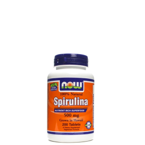 Now - certified organic spirulina 500 mg - 200 tabletta