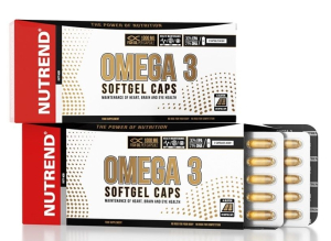 Nutrend - omega-3 softgel caps - 1000 mg fish oil per capsule - 120 kapszula