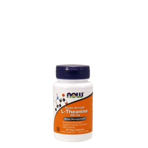 Now - double-strength l-theanine - 200 mg - stress management - 60 kapszula (na)