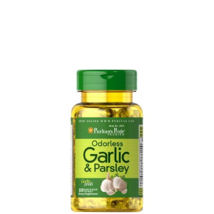 Puritan's pride - odorless garlic & parsley - 100 kapszula