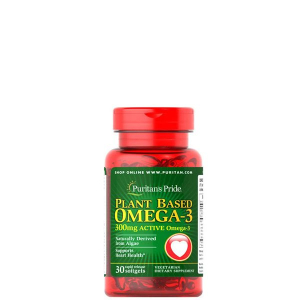 Puritan's pride - plant based omega - 300 mg active omega-3 - 30 kapszula