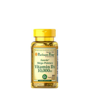Puritan's pride - vitamin d3 10 000 iu - 100 kapszula