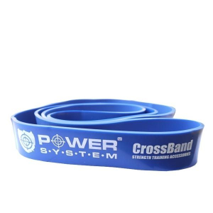 Power system - crossband erősítő gumiszalag - kék, 45 mm