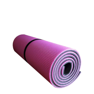 Fitstyle - double layer exercise mat - kétrétegű tornaszőnyeg - 180 x 50 cm - szürke/pink (as)