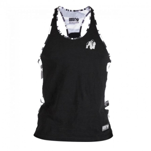 Gorilla wear - sacramento camo mesh tank top - fekete/fehér - edzőtrikó