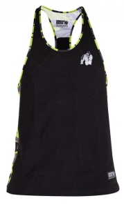 Gorilla wear - sacramento camo mesh tank top - fekete/zöld - edzőtrikó