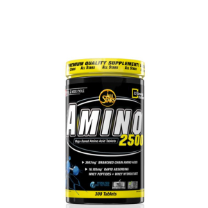 All stars - amino 2500 - mega-dosed amino acid tablets - 300 tabletta