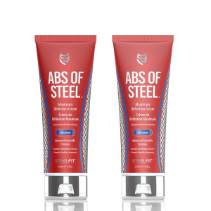 Steelfit - abs of steel - maximum definition cream - 2 x 237 ml