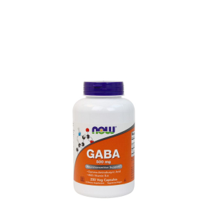 Now - gaba 500 mg with vitamin b-6 - neurotransmitter support - 200 kapszula