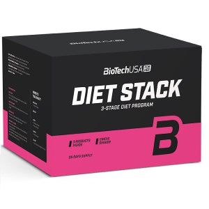 Biotech usa - diet stack - ultra loss, mega fat burner, fiber complex, shaker - 20 napos csomag