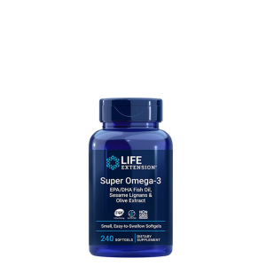 Life extension - super omega-3 - from fish oil, sesame & olive - 240 gélkapszula