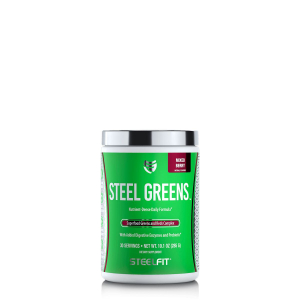 Steelfit - steel greens - nutrient-dense daily formula - vegán superfood italpor -  285 g