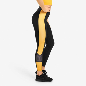 Better bodies - women's chrystie high tights - black-yellow