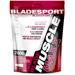 Blade sport - muscle maxx - carbohydrate and protein based drink powder with creatine - 7000 g