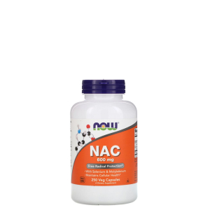 Now - nac 600 mg - with selenium & molybdenum - 250 kapszula