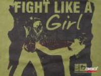 Fight like a girl - katonai zöld...;?>