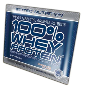 Scitec nutrition - 100% whey protein - 30 g tasak (hg)